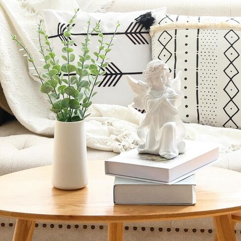 CEWOR 24pcs Gold Eucalyptus Stems Decor 14 Inch Artificial Eucalyptus Leaves for Wedding Centerpiece Flower Floral Arrangement Farmhouse Home Decoration in Kuwait