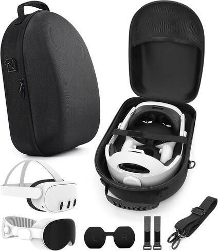 YRXVW Large Case for Meta Quest 3S/3/2, Fits BOBOVR & KIWI Battery Straps in Kuwait