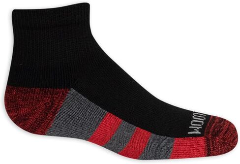 Fruit Of the Loom Boys' Durable Cushion Ankles Socks (10 Pack), White, Large in Kuwait