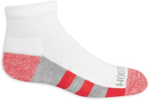 Fruit Of the Loom Boys' Durable Cushion Ankles Socks (10 Pack), White, Large in Kuwait