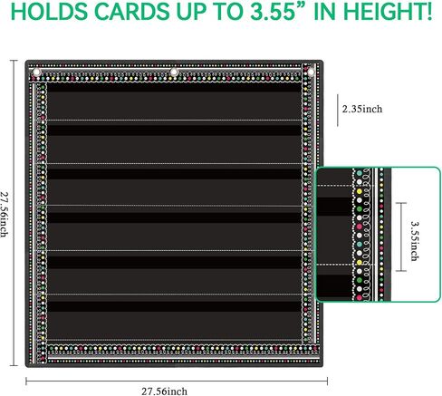 مخططات الجيب Craftstory، 6 مخططات جيب لموارد دروس المعلم في الفصل الدراسي أو المنزل، تناسب شرائح الجملة القياسية وبطاقات الكلمات، 28 × 28 بوصة (نقطة أحمر الخدود) in Kuwait