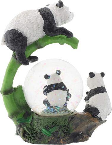 Elanze Designs Giraffe Family on Plains Magical Whimsical Tabletop Dresser Nightstand Figurine Miniature 45MM Sturdy Polyresin Glitter Water Snow Globe Decoration in Kuwait