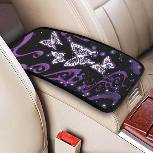 Wonderful Halloween Pattern Car Center Console Pad, Car Armrest Cover, Suitable for Most Vehicles, Trucks, SUVs Car Decoration Accessories. (Black) in Saudi Arabia