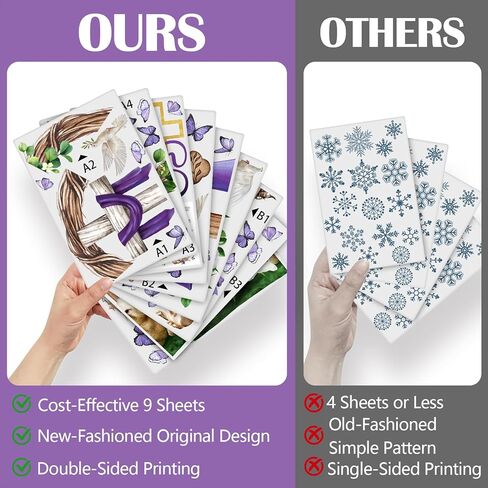 102 قطعة من Yovkky 102 قطعة من ملصقات نافذة الفأر الكرتونية لعيد الفصح السعيد 9 ورقات، ملصقات على شكل بيض الأرنب الأرنب، ملصقات ديكور، سلة زهور الفرخ ديكورات المطبخ المنزلي in Kuwait