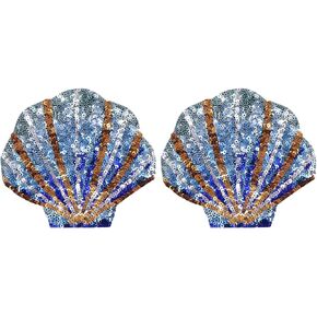 Eilova Orityle Rave Pasties Adhesive Breast Petal Pasty Holographic Fluffy Fringe Pasties Nipple Covers Rave Breast Stickers Bra Pad Silver