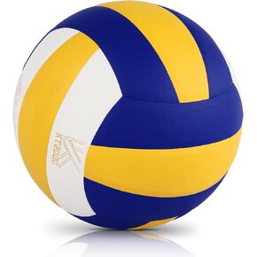 BBYESE Indoor Outdoor Volleyball Official Size 5 Waterproof Soft Sand Volley Balls for Kids Girls Boys Beginners Adults Men Women Pool Beach Gym Game Training Competition Play Gift