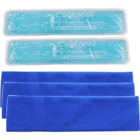 Perineal Cold Packs, Reusable Perineal Cooling, Pad Postpartum and Hemorrhoid Pain Relief, Hot & Cold Packs for Women After Pregnancy and Delivery(2 Pcs+3 Washable Sleeves/10X2.4in)