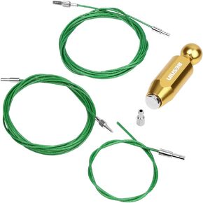 BESNIN Bike Cable Routing Tool Park Tool Internal Cable Routing Kit Bike Frame Cable Guide for DI2 Tube/Inner Cable/Brake Tube Cable Routing Kit Gold