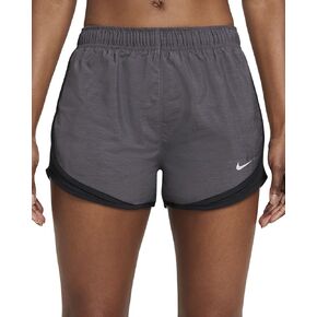 Nike Women's Dri-Fit Tempo Running Shorts (Black Heather/Black/Black/Wolf Grey, Medium)