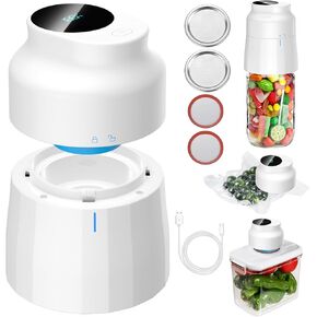Electric Mason Jar Vacuum Sealer for Wide Mouth and Regular Mouth Mason Jars Vacuum Sealer Kit for Food Storage and Marinating