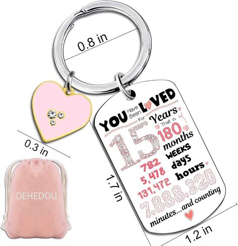 OEHEDOU Sweet 16 Gifts For Girls Sweet Sixteen Birthday Gifts 16th Birthday Gifts For Girls keychain Stocking Stuffers For Teen Girls Christmas Gifts For 16 Year Old Girl Daughter Birthday Gifts in Saudi Arabia