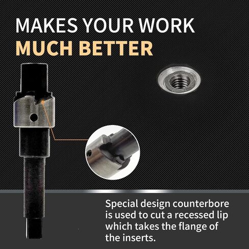 M12X1.5X9.2MM Thread Repair Kit with Insert HSS Drill, Tap, Counterbore, Installation Driver, Metric, 10PCS Stainless Steel Insert M12X1.5X9.2MM in Kuwait