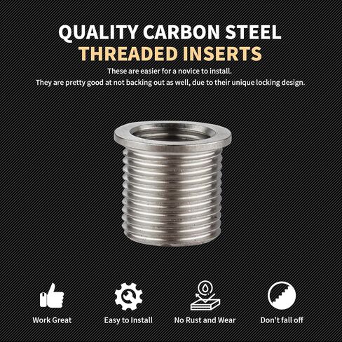 M12X1.5X9.2MM Thread Repair Kit with Insert HSS Drill, Tap, Counterbore, Installation Driver, Metric, 10PCS Stainless Steel Insert M12X1.5X9.2MM in Kuwait