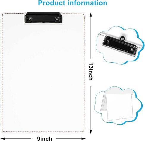 Easel Clipboard Desktop Document Holder for Typing Standing Clipboard for Desk, Holds Letter Size and A4 Size Documents, Folds Flat for Storage,9 x 13 inches (White) in Saudi Arabia