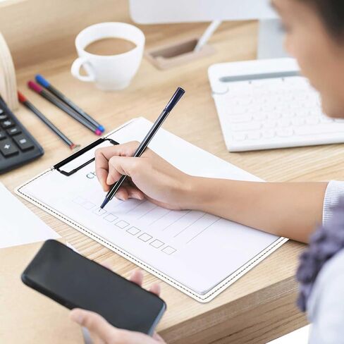 Easel Clipboard Desktop Document Holder for Typing Standing Clipboard for Desk, Holds Letter Size and A4 Size Documents, Folds Flat for Storage,9 x 13 inches (White) in Saudi Arabia