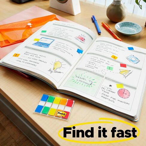 مجموعة Post-it Flags Miami مع 320 علمًا بألوان متنوعة، 60.94 في أعلام أسهم قابلة للكتابة، 60.94 في أعلام، 100.47 في أعلام أسهم و100.47 في أعلام (683-XLM) in Kuwait