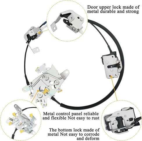TQPONLY Door Lock Latch Assembly | Compatible with 1999-2008 Ford F150 F250 F350 F450 F550 F650 F750 Excursion Lincoln Mark LT | Front Left Driver Side Replaces 6C3Z-2521813-A 3C3Z-2521813-AA in Kuwait