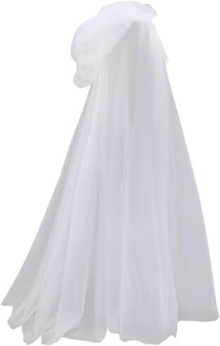 Nahzsai Women Ghost Tulle Cape Haunted Hooded Cloak Bride Vampire Cosplay Costume For Halloween in Saudi Arabia