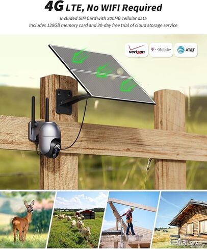 LIWAN Wireless Solar Security Cameras, 2K Outdoor WiFi Camera for Home Surveillance, 360° PTZ Battery Powered Cam with Color Night Vision, PIR Motion Sensor, 2-Way Audio in Saudi Arabia