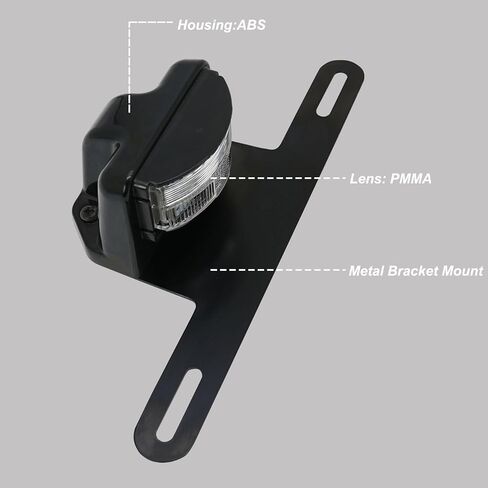 LED License Plate Light for Trailer RV Trucks UTV ATV Lorry Boat Number Plate Lamp Trailer Light Waterproof License Tag Lights [+Bracket Mount] in Kuwait