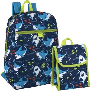 Trail maker Backpack with Lunch Bag for Boys Elementary School, Middle School Backpack Set for Kids
