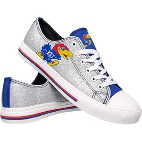 FOCO womens Ncaa College Team Logo Fashion Low Top Canvas Sneakers Shoes