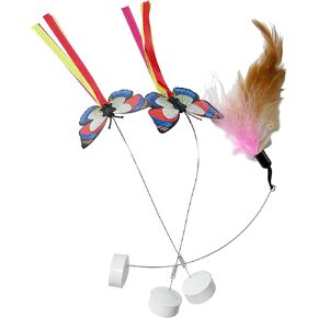 Caroline's Cats Replacement Butterflies for Cat Toy - Fluttering Butterfly Cat Toy Refills - Fits Several Brands