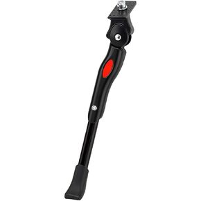 Bike Kickstand-Adjustable Rear Side Aluminium Alloy Kickstand Fits for 24"" 26"" 27.5"" 29"" 700C Bike Kick Stand for Mountain Bike Road Ebike Bicycles Kickstand, Black, DWRTCJ-CK35