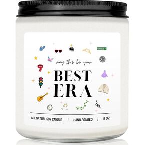 Taylor Inspired May This Be Your Best Era Scented Candle - Natural Soy Lavender Candle- 9Oz, Cool Gifts Idea for Christmas, Birthday Gift for Fans, Fun Presents