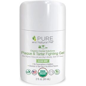 Pure and Natural Pet Organic Dental Soulitions USDA Certified Organic Canine Tooth Gel 3 oz