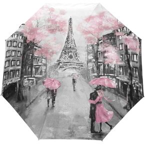 AUUXVA 3 Folds Auto Open Close Umbrella Sport Ball Basketball Windproof Travel Lightweight Rain Umbrella Compact for Boys Girl Men Women
