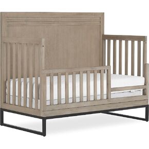 Evolur Lourdes Convertible Crib Toddler Guard Rail in Greyhoud, Full and Easy Assembly, Lasting Quality, Converts Cribs to Toddler Beds, Made of Solid Hardwood in Kuwait