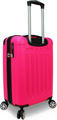 Dejuno Tutin Hardside Spinner Luggage TSA Lock, Black, 3-Piece Set in Saudi Arabia