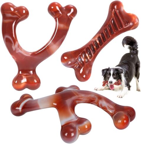 FRLEDM Dog Toys, Squeaky Dog Toys, Durable Dog Toys for Aggressive Chewers, Chew Toys for Aggressive Chewers Large Breed, Tough Rubber Dental Chew Dog Toys for Large Medium Breed in Kuwait