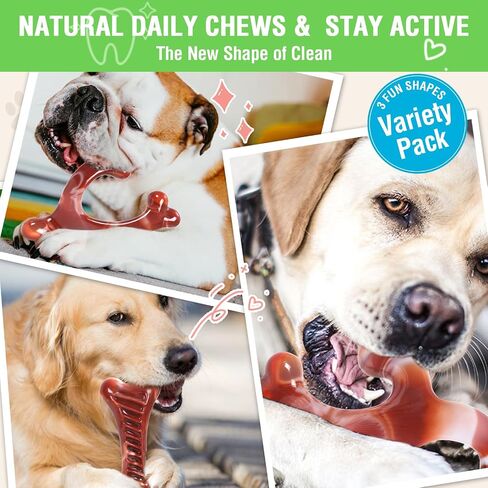 FRLEDM Dog Toys, Squeaky Dog Toys, Durable Dog Toys for Aggressive Chewers, Chew Toys for Aggressive Chewers Large Breed, Tough Rubber Dental Chew Dog Toys for Large Medium Breed in Kuwait