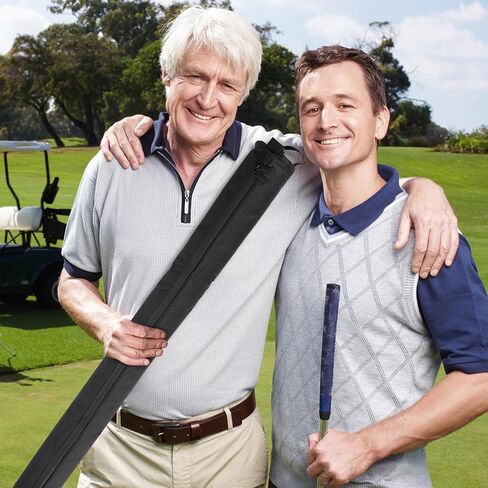 حافظة بيرة الجولف المطورة مع 6 كرات ثلج - حقيبة تبريد 7 علب للجولف، حقيبة جولف للحفاظ على المشروبات باردة لساعات - هدية رائعة لمحبي الجولف للرجال (اسود) in Kuwait