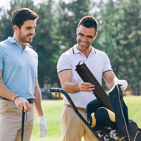 حافظة بيرة الجولف المطورة مع 6 كرات ثلج - حقيبة تبريد 7 علب للجولف، حقيبة جولف للحفاظ على المشروبات باردة لساعات - هدية رائعة لمحبي الجولف للرجال (اسود) in Kuwait