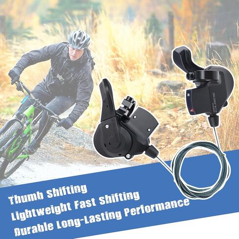 ZUKKA Bike Shifter Left SL-U4000-2R 2 Speed Thumb Gear Shifter Mountain Bicycle Folding Bike Commuter Bike in Saudi Arabia