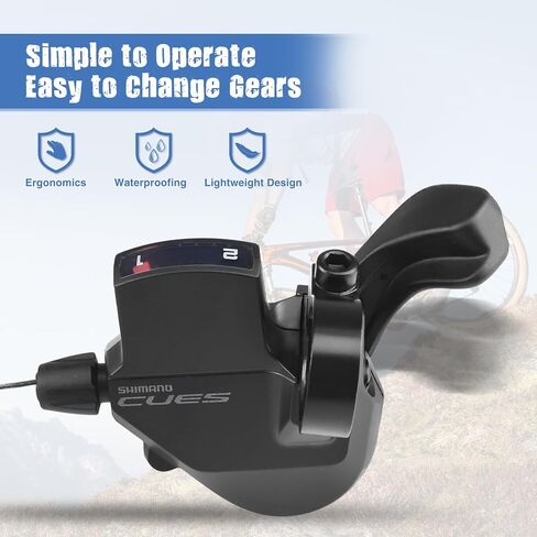 ZUKKA Bike Shifter Left SL-U4000-2R 2 Speed Thumb Gear Shifter Mountain Bicycle Folding Bike Commuter Bike in Saudi Arabia