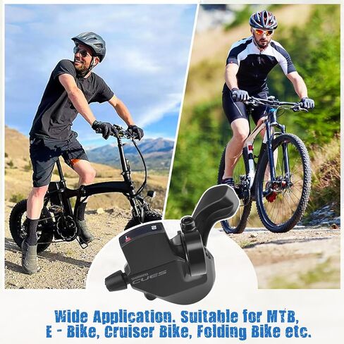 ZUKKA Bike Shifter Left SL-U4000-2R 2 Speed Thumb Gear Shifter Mountain Bicycle Folding Bike Commuter Bike in Saudi Arabia