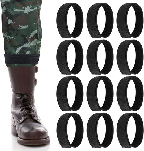 Sibba Boot Blousers Military Ankle Strap Elastic Military Boot Straps Military Blousing Straps Ankle Hook and Loop Hunting Gardening Hiking Cycling Fishing Military Army Uniforms in Saudi Arabia