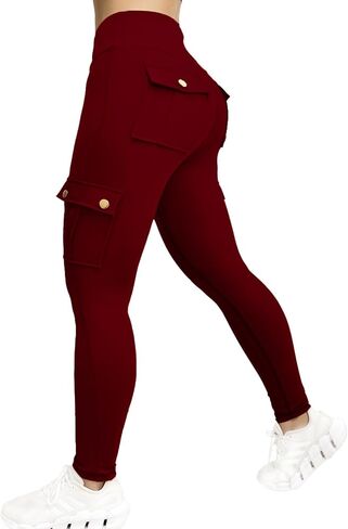GYMTITAN Scrunch Butt Cargo Leggings with Pockets Workout Leggings for Women Yoga Gym Pants in Saudi Arabia