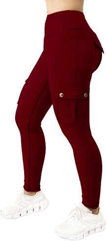 GYMTITAN Scrunch Butt Cargo Leggings with Pockets Workout Leggings for Women Yoga Gym Pants in Saudi Arabia