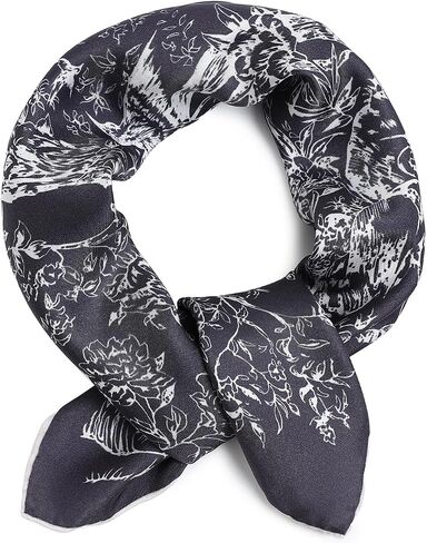 STARWHISPER 100% Pure Mulberry Silk Scarf-21''x21'' 14MM Silk Twill Scarf for Women Square Scarf with Gift Packaging in Kuwait
