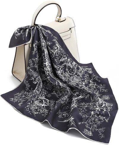 STARWHISPER 100% Pure Mulberry Silk Scarf-21''x21'' 14MM Silk Twill Scarf for Women Square Scarf with Gift Packaging in Kuwait