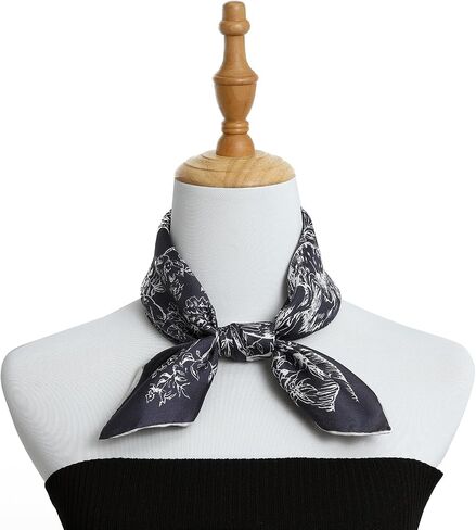 STARWHISPER 100% Pure Mulberry Silk Scarf-21''x21'' 14MM Silk Twill Scarf for Women Square Scarf with Gift Packaging in Kuwait