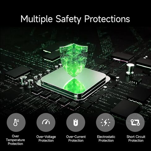 شاحن محمول، PD30W شحن سريع، بطارية احتياطية 10000 مللي أمبير في الساعة مع USB-C/USB-A، شاشة رقمية، إرسال رسالة، شاحن احتياطي لهاتف Samsung Google Pixel LG Moto iPhone iPad إلخ (أسود) in Kuwait