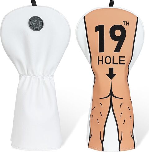 Magnetic Golf Headcover Funny Driver Headcover, 19th Hole Golf Club Head Cover for Woods and Driver Gag Golf Gift in Kuwait