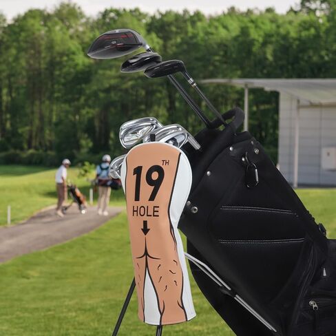 Magnetic Golf Headcover Funny Driver Headcover, 19th Hole Golf Club Head Cover for Woods and Driver Gag Golf Gift in Kuwait