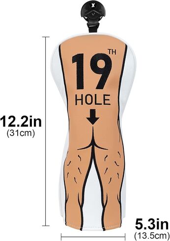 Magnetic Golf Headcover Funny Driver Headcover, 19th Hole Golf Club Head Cover for Woods and Driver Gag Golf Gift in Kuwait